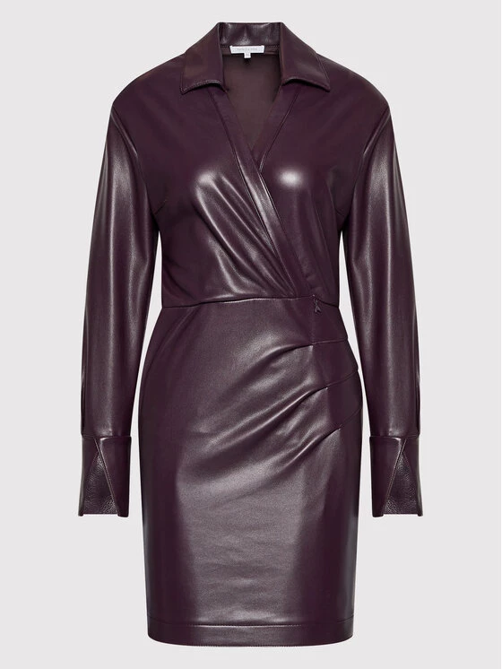 Patrizia Pepe Γυναίκες Δερμάτινα Φορέματα Φόρεμα δερμάτινο 8A0986/E005-M424 Μωβ Regular Fit Μωβ 7 Patrizia Pepe Γυναίκες Δερμάτινα Φορέματα Φόρεμα δερμάτινο 8A0986/E005-M424 Μωβ Regular Fit Μωβ - Image 5