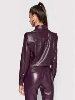 Patrizia Pepe Γυναίκες Δερμάτινα Μπουφάν Μπουφάν από απομίμηση δέρματος 8C0561/E005-M424 Μωβ Regular Fit Μωβ -Patrizia Pepe Κατάστημα unnamed file 453