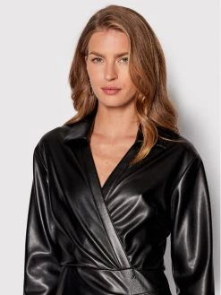 Patrizia Pepe Γυναίκες Δερμάτινα Φορέματα Φόρεμα από απομίμηση δέρματος 8A0986/E005-K103 Μαύρο Regular Fit Μαύρο -Patrizia Pepe Κατάστημα unnamed file 459