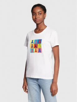 Patrizia Pepe Γυναίκες T-shirts T-Shirt 2M4231/J052-W103 Λευκό Regular Fit Λευκό