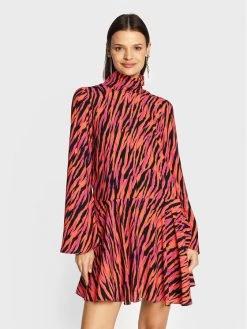 Patrizia Pepe Γυναίκες Κοκτέιλ Φορέματα Φόρεμα κοκτέιλ 2A2475/A149-F581 Πορτοκαλί Relaxed Fit Πορτοκαλί