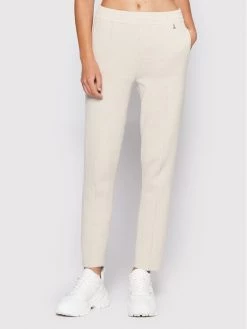 Patrizia Pepe Γυναίκες Υφασμάτινα Παντελόνια Παντελόνι υφασμάτινο 8P0445/K038-W339 Μπεζ Regular Fit Μπεζ