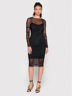 Patrizia Pepe Γυναίκες Καθημερινά Φορέματα Φόρεμα καθημερινό 8A1014/J014-K103 Μαύρο Slim Fit Μαύρο