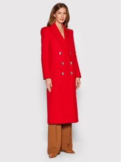 Patrizia Pepe Γυναίκες Μεταβατικά Παλτά Παλτό μεταβατικό 8O0045/A9F8-R754 Κόκκινο Regular Fit Κόκκινο