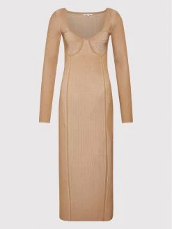 Patrizia Pepe Γυναίκες Πλεκτά Φορέματα Φόρεμα υφασμάτινο 8A0997/K036-J2X8 Καφέ Slim Fit Καφέ -Patrizia Pepe Κατάστημα unnamed file 532