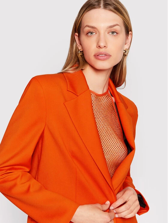 Patrizia Pepe Γυναίκες Σακάκια & Μπλέιζερ Μπλέιζερ 8S0428/A106-R753 Πορτοκαλί Regular Fit Πορτοκαλί 6 Patrizia Pepe Γυναίκες Σακάκια & Μπλέιζερ Μπλέιζερ 8S0428/A106-R753 Πορτοκαλί Regular Fit Πορτοκαλί - Image 4