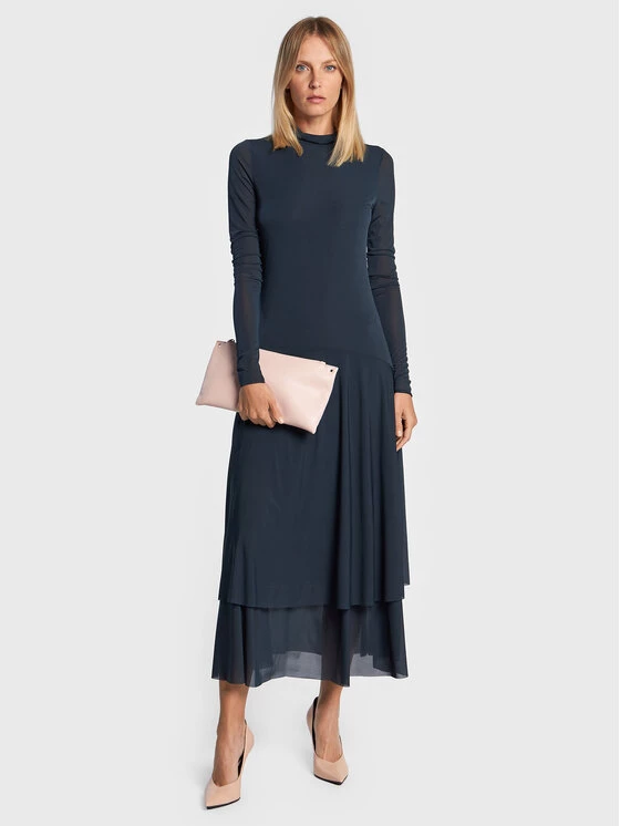 Patrizia Pepe Γυναίκες Κοκτέιλ Φορέματα Φόρεμα κοκτέιλ 8A1024/A123-C919 Μπλε Slim Fit Μπλε 4 Patrizia Pepe Γυναίκες Κοκτέιλ Φορέματα Φόρεμα κοκτέιλ 8A1024/A123-C919 Μπλε Slim Fit Μπλε - Image 2