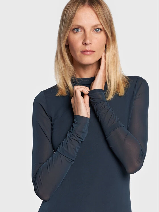 Patrizia Pepe Γυναίκες Κοκτέιλ Φορέματα Φόρεμα κοκτέιλ 8A1024/A123-C919 Μπλε Slim Fit Μπλε 6 Patrizia Pepe Γυναίκες Κοκτέιλ Φορέματα Φόρεμα κοκτέιλ 8A1024/A123-C919 Μπλε Slim Fit Μπλε - Image 4