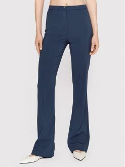 Patrizia Pepe Γυναίκες Υφασμάτινα Παντελόνια Παντελόνι υφασμάτινο 8P0455/A6F5-C919 Σκούρο μπλε Regular Fit Σκούρο μπλε