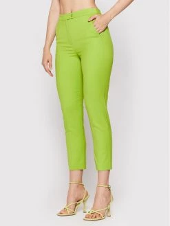 Patrizia Pepe Γυναίκες Υφασμάτινα Παντελόνια Παντελόνι υφασμάτινο 8P0439/A106-G532 Πράσινο Regular Fit Πράσινο