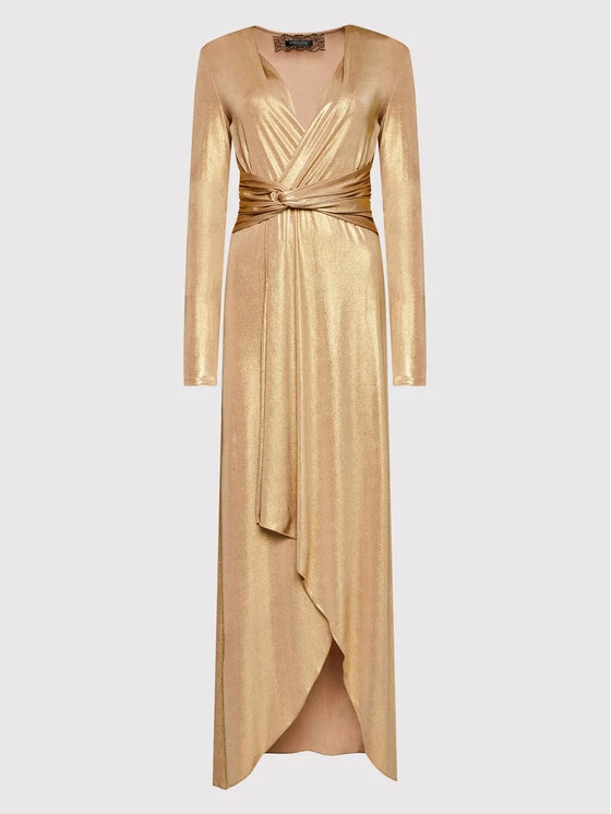 Patrizia Pepe Γυναίκες Βραδινά Φορέματα Φόρεμα βραδινό 8A1043/J045-Y420 Χρυσό Slim Fit Χρυσό 7 Patrizia Pepe Γυναίκες Βραδινά Φορέματα Φόρεμα βραδινό 8A1043/J045-Y420 Χρυσό Slim Fit Χρυσό - Image 5