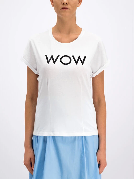 Patrizia Pepe Γυναίκες T-shirts T-Shirt 2J2166/A2YM-W103 Λευκό Regular Fit Λευκό 4 Patrizia Pepe Γυναίκες T-shirts T-Shirt 2J2166/A2YM-W103 Λευκό Regular Fit Λευκό - Image 2