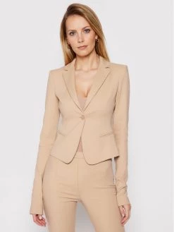Patrizia Pepe Γυναίκες Σακάκια & Μπλέιζερ Σακάκι CSA501/AQ39-B663 Μπεζ Slim Fit Μπεζ