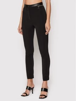 Patrizia Pepe Γυναίκες Υφασμάτινα Παντελόνια Παντελόνι υφασμάτινο 8P0387/A6F5-K103 Μαύρο Skinny Fit Μαύρο