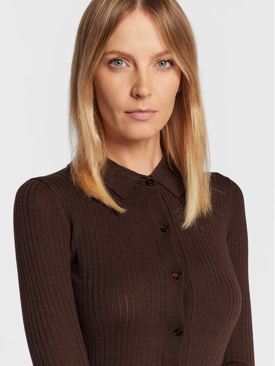 Patrizia Pepe Γυναίκες Πλεκτά Φορέματα Φόρεμα υφασμάτινο 2A2436/KM36-B748 Καφέ Slim Fit Καφέ 6 Patrizia Pepe Γυναίκες Πλεκτά Φορέματα Φόρεμα υφασμάτινο 2A2436/KM36-B748 Καφέ Slim Fit Καφέ - Image 4