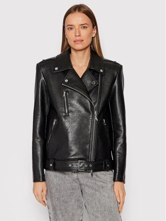 Patrizia Pepe Γυναίκες Δερμάτινα Μπουφάν Μπουφάν από απομίμηση δέρματος 8O0009/E001-K103 Μαύρο Oversize Μαύρο 3 Patrizia Pepe Γυναίκες Δερμάτινα Μπουφάν Μπουφάν από απομίμηση δέρματος 8O0009/E001-K103 Μαύρο Oversize Μαύρο