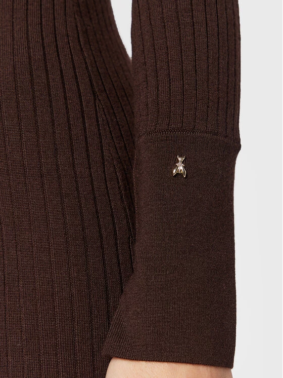 Patrizia Pepe Γυναίκες Πλεκτά Φορέματα Φόρεμα υφασμάτινο 2A2436/KM36-B748 Καφέ Slim Fit Καφέ 7 Patrizia Pepe Γυναίκες Πλεκτά Φορέματα Φόρεμα υφασμάτινο 2A2436/KM36-B748 Καφέ Slim Fit Καφέ - Image 5