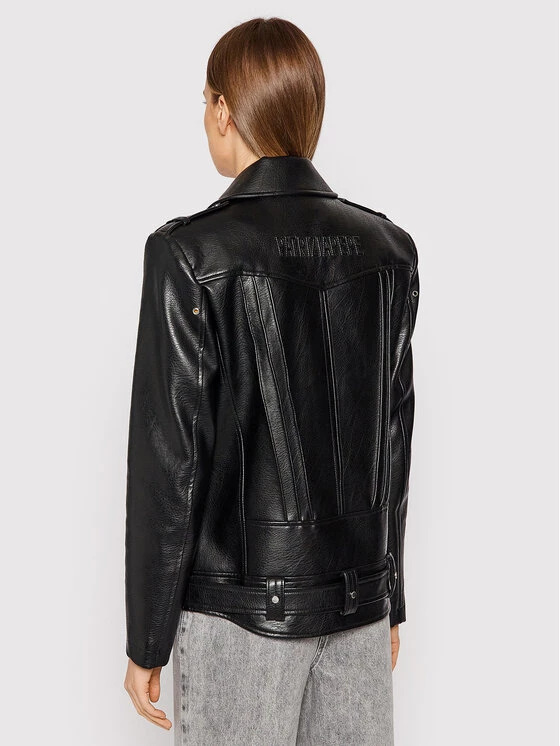 Patrizia Pepe Γυναίκες Δερμάτινα Μπουφάν Μπουφάν από απομίμηση δέρματος 8O0009/E001-K103 Μαύρο Oversize Μαύρο 5 Patrizia Pepe Γυναίκες Δερμάτινα Μπουφάν Μπουφάν από απομίμηση δέρματος 8O0009/E001-K103 Μαύρο Oversize Μαύρο - Image 3