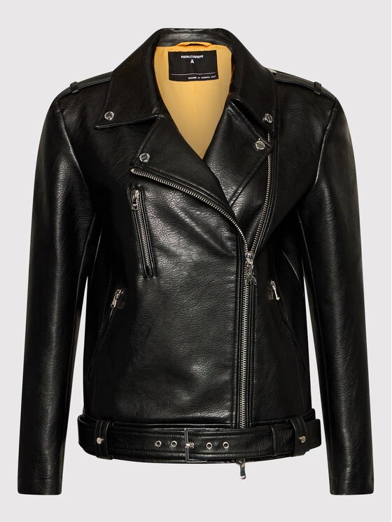 Patrizia Pepe Γυναίκες Δερμάτινα Μπουφάν Μπουφάν από απομίμηση δέρματος 8O0009/E001-K103 Μαύρο Oversize Μαύρο 8 Patrizia Pepe Γυναίκες Δερμάτινα Μπουφάν Μπουφάν από απομίμηση δέρματος 8O0009/E001-K103 Μαύρο Oversize Μαύρο - Image 6