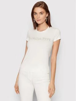 Patrizia Pepe Γυναίκες T-shirts T-Shirt 8M1419/J013-W146 Λευκό Regular Fit Λευκό