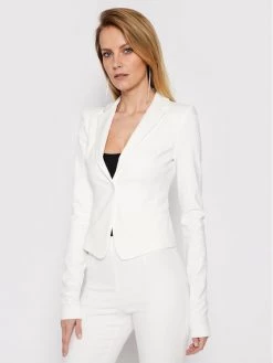 Patrizia Pepe Γυναίκες Σακάκια & Μπλέιζερ Σακάκι CSA501/AQ39-W146 Λευκό Slim Fit Λευκό