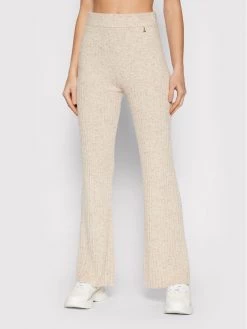 Patrizia Pepe Γυναίκες Παντελόνια Φόρμας Πλεκτό παντελόνι 2P1348/A9R1-J3P Μπεζ Slim Fit Μπεζ