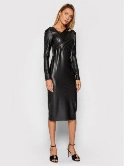 Patrizia Pepe Γυναίκες Κοκτέιλ Φορέματα Φόρεμα από απομίμηση δέρματος 2A2250/A1WB-K103 Μαύρο Slim Fit Μαύρο -Patrizia Pepe Κατάστημα unnamed file 931