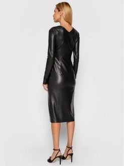 Patrizia Pepe Γυναίκες Κοκτέιλ Φορέματα Φόρεμα από απομίμηση δέρματος 2A2250/A1WB-K103 Μαύρο Slim Fit Μαύρο -Patrizia Pepe Κατάστημα unnamed file 932