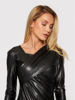 Patrizia Pepe Γυναίκες Κοκτέιλ Φορέματα Φόρεμα από απομίμηση δέρματος 2A2250/A1WB-K103 Μαύρο Slim Fit Μαύρο -Patrizia Pepe Κατάστημα unnamed file 933