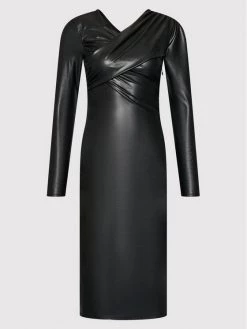 Patrizia Pepe Γυναίκες Κοκτέιλ Φορέματα Φόρεμα από απομίμηση δέρματος 2A2250/A1WB-K103 Μαύρο Slim Fit Μαύρο -Patrizia Pepe Κατάστημα unnamed file 934