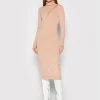 Patrizia Pepe Γυναίκες Πλεκτά Φορέματα Φόρεμα υφασμάτινο 2A2241/AM36-B728 Μπεζ Slim Fit Μπεζ -Patrizia Pepe Κατάστημα unnamed file 955