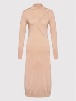 Patrizia Pepe Γυναίκες Πλεκτά Φορέματα Φόρεμα υφασμάτινο 2A2241/AM36-B728 Μπεζ Slim Fit Μπεζ -Patrizia Pepe Κατάστημα unnamed file 959